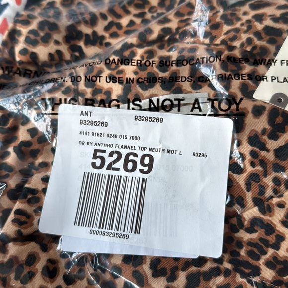 Anthropologie Flannel Buttondown Pajama Top - Picture 16 of 16